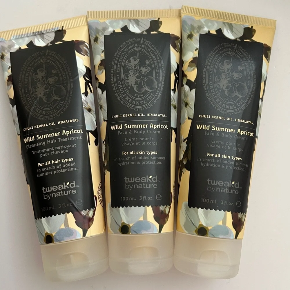 Tweakd Wild Summer Apricot Face & Body Cream TRIO | 3 fl.oz. each | SEALED